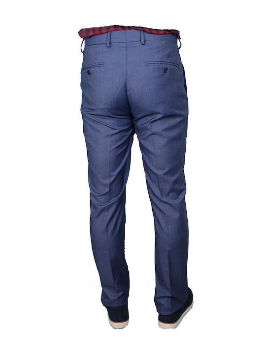 Pantaloni civili albaștri pentru bărbați New York Tailors 003.24.LIVO PANTS 9 RAF