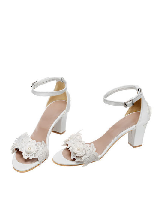 Leather Sandals White