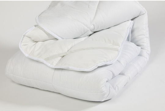 Epiplo-Fos Ανώστρωμα Υπέρδιπλο Polyester με Λάστιχα Εφαρμογής 160x200x5εκ.