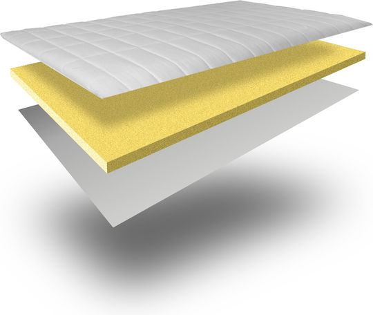 Ypnos Mattress Topper Super Double Memory Foam Infused with Olive Oil & Removable Cover 160x200x6cm