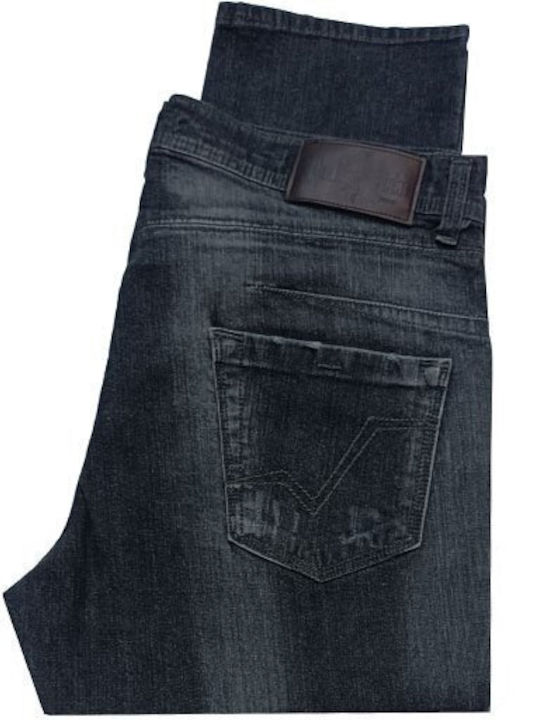 Luciano Faketti Jeans with sandblasted elastic sandblasting anthracite