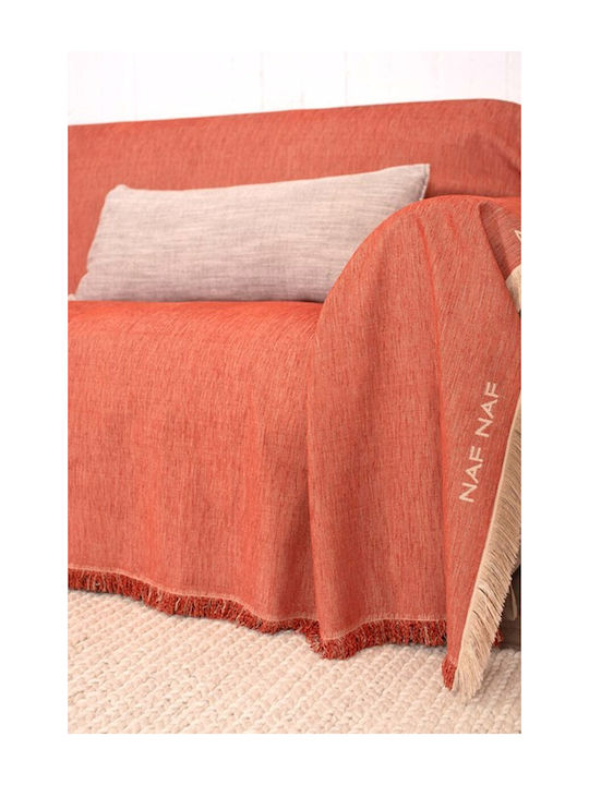 Naf Naf 358-71 Ριχτάρι Πολυθρόνας Chenille 180x180εκ. Terra 520801362375