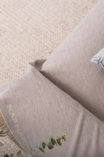 Naf Naf Four-Seater Sofa Throw Chenille 180x350cm Gray