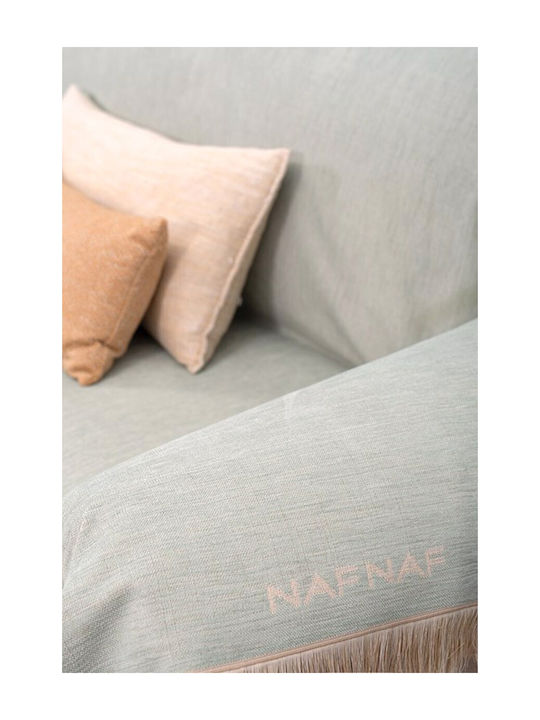 Naf Naf 358-26 Ριχτάρι Τετραθέσιου Καναπέ Chenille 180x350εκ. Mint