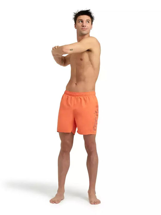 Costum De Baie Bărbați Pantaloni Scurți Portocalii