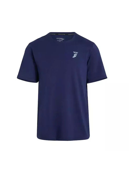Saucony Rested Men's Short Sleeve T-shirt Blue