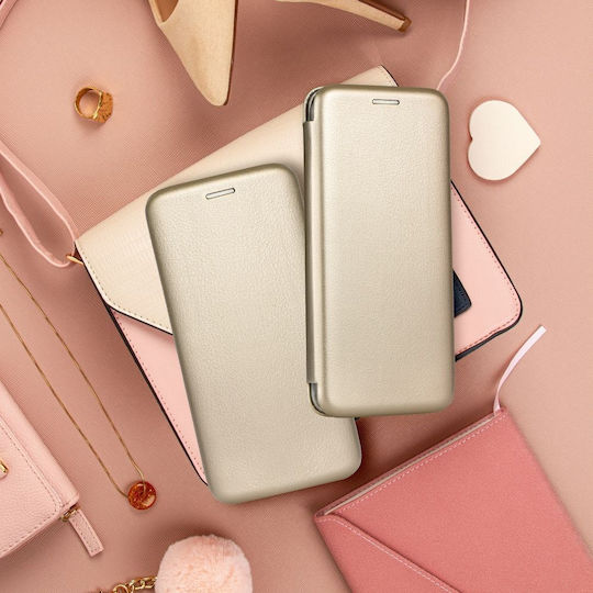 Forcell Elegance Книга Изкуствена кожа Златист (Redmi 10 5G)
