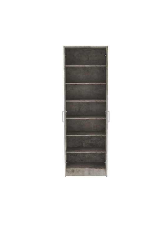 Дървен Обувна рафт Sante с 7 рафта Antique Anthracite Д60xШ37xВ183см