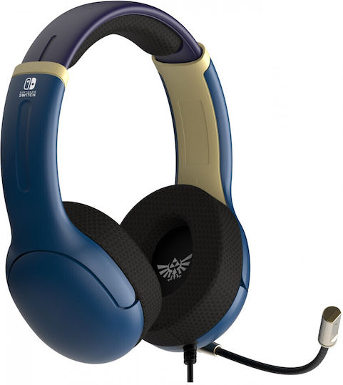 PDP Airlite Switch Over Ear Gaming Headset με σύνδεση 3.5mm Zelda: Hyrule Blue for Nintendo Switch