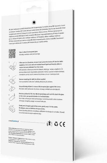 Blue Star Vollflächig gehärtetes Glas Schwarz (Motorola Edge 30 Ultra)