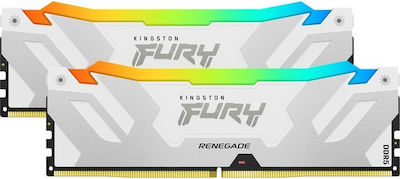 Kingston Fury Renegade RGB 64GB DDR5 RAM mit 2 Modulen (2x32GB) und Geschwindigkeit 6000 für Schreibtisch