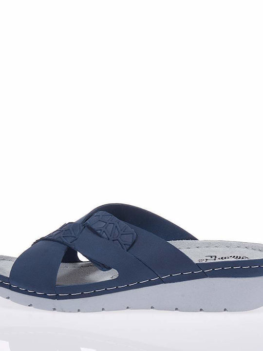 FILD IBIZA-2103 BLUE CROSSBODY SLIPPERS