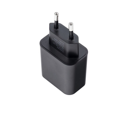 Blue Star Φορτιστής Χωρίς Καλώδιο με Θύρα USB-C Power Delivery / Quick Charge 4.0 Μαύρος (TFB-TC-25WPDB)