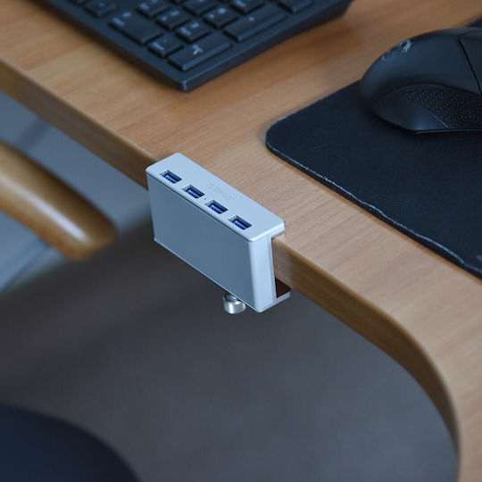 Orico MH4PU-P 4-Port USB 3.0 Hub with USB-A Connection Silver