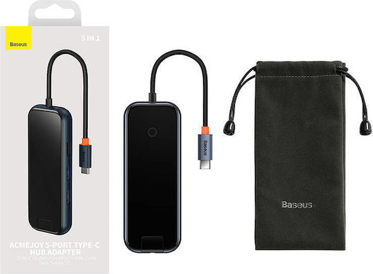 Baseus AcmeJoy Hub USB 4 Porturi USB 3.0 cu Conectare USB-C Ethernet