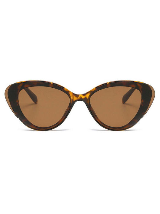 Martinez Celeste Women's Sunglasses with Brown Tartaruga Plastic Frame and Brown Lens