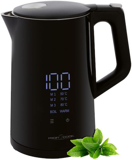 Profi Cook Βραστήρας 1.7lt 2200W Μαύρος