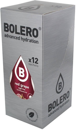 Bolero Χυμός σε Σκόνη 1.5L σε Νερό Κόκκινο Σταφύλι Χωρίς Ζάχαρη 9gr