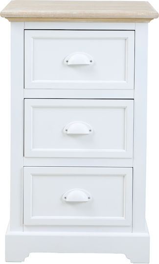 Kimolos Ii Ξύλινο Λευκό 35x43x71cm 09-1550