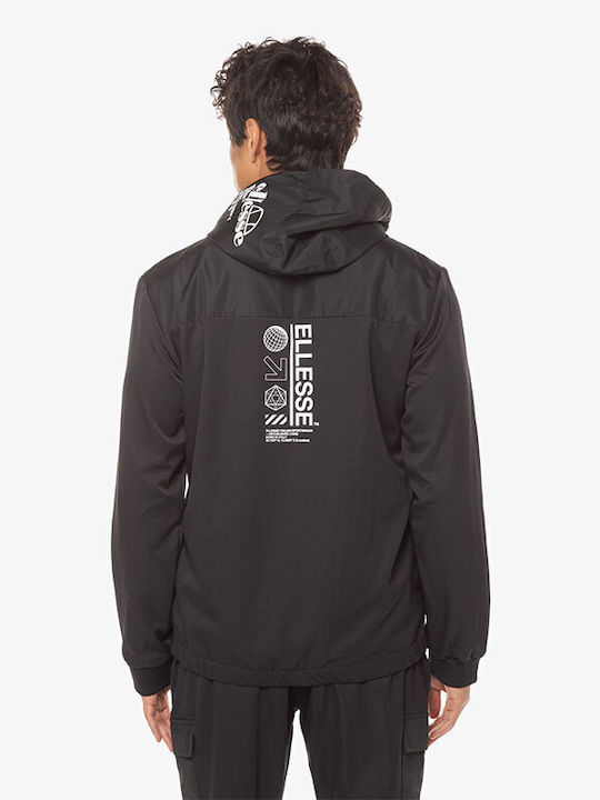 Ellesse Bifino Sportliche Herrenjacke Winddicht Schwarz