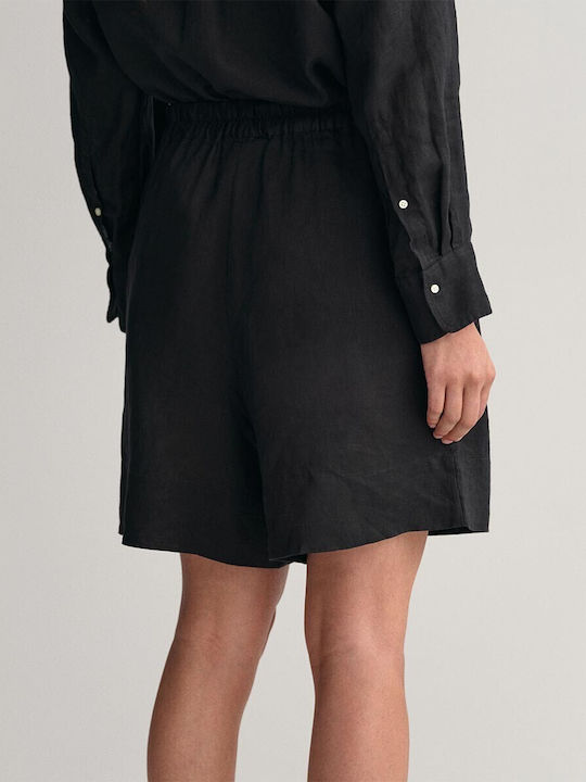 Gant Γυναικείο Ψηλόμεσο Σορτς Ebony Black