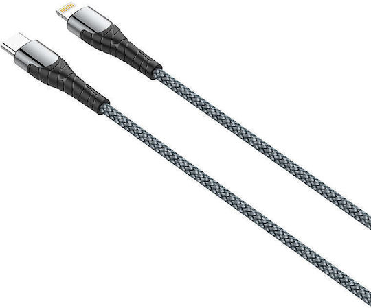 Ldnio LC111 Braided USB-C to Lightning Cable 30W Gray 1m (LD-LC111)
