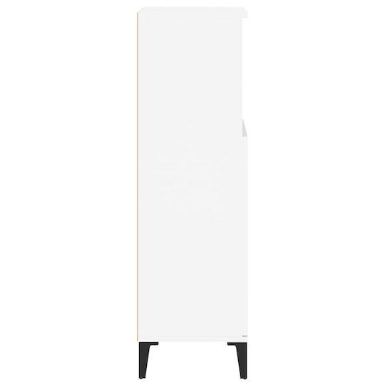 vidaXL Bathroom Cabinet L30xW30xH100cm White