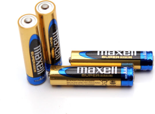 Maxell Super Alkaline Батерии AAA 1.5V 4бр