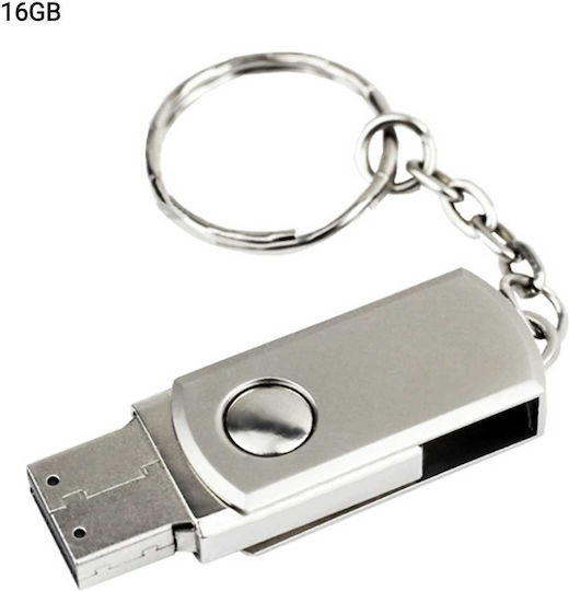 16GB USB 2.0 Stick Silber