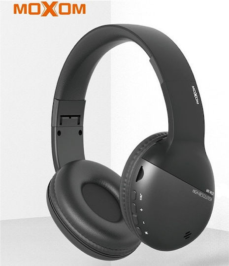 Moxom MX-WL22 Ασύρματα Bluetooth Over Ear Ακουστικά με 10 ώρες Λειτουργίας Μαύρα