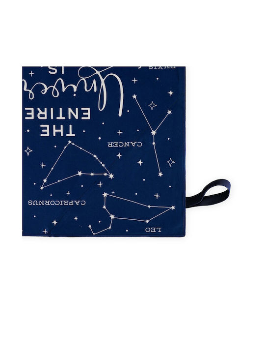 Legami Milano Stars Gym Towel Microfiber Blue 80x45cm