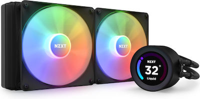 NZXT Kraken Elite 280 Υδρόψυξη Επεξεργαστή Διπλού Ανεμιστήρα 140mm για Socket AM4/AM5/1700/1200/115x