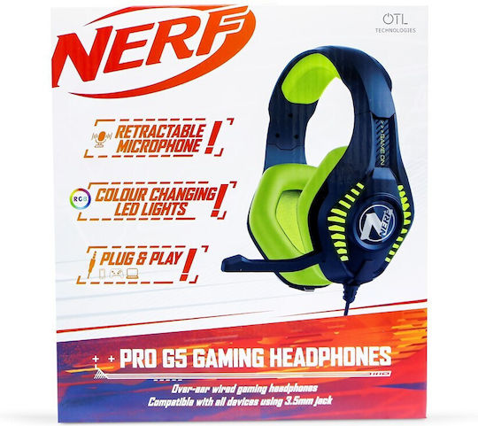 OTL Pro G5 Over Ear Gaming Headset cu conexiune 3,5mm Nerf