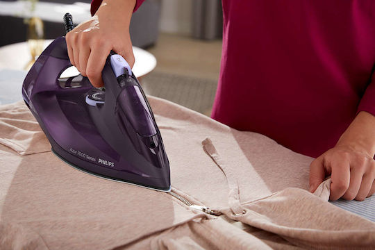 Philips Steam Iron 2800W with Continuous Steam Supply 50g/min Purple