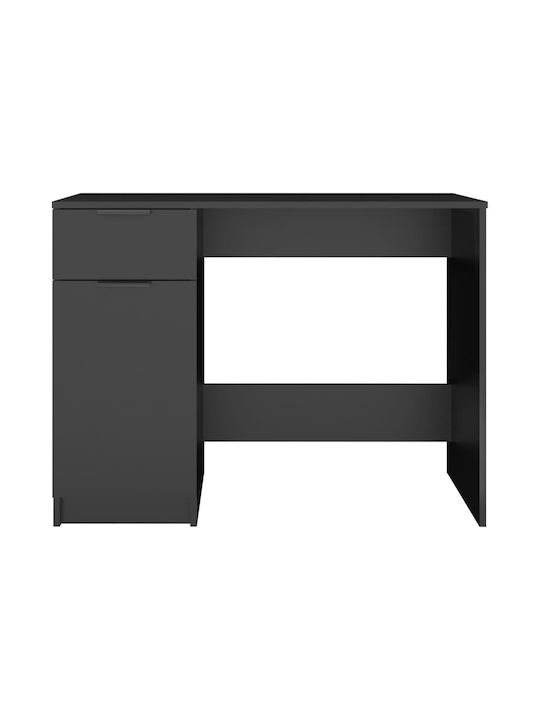 Schreibtisch Holz Schwarz 100x50x75cm
