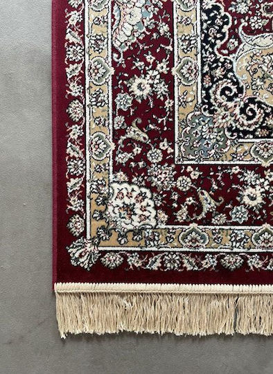 Ragolle 14708-6010 Modern Bedroom Rugs Set Royal Palace Burgundy 3pcs