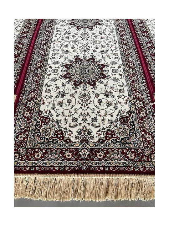 Ragolle 14708-6010 Modern Bedroom Rugs Set Royal Palace Burgundy 3pcs