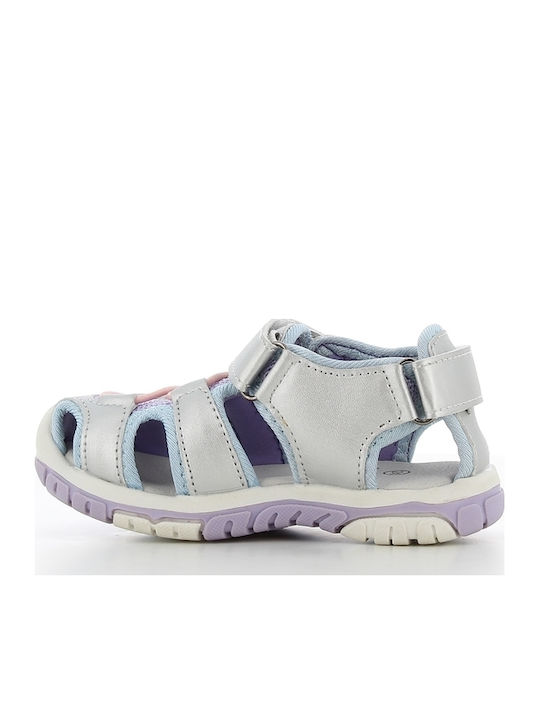 Sandale Tip Pantof Frozen Argintii