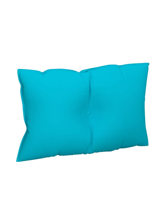 vidaXL Pernă Scaunului De Grădină Waterproof Cu Spătar Turcoaz 2 Buc 61.5x60 cm