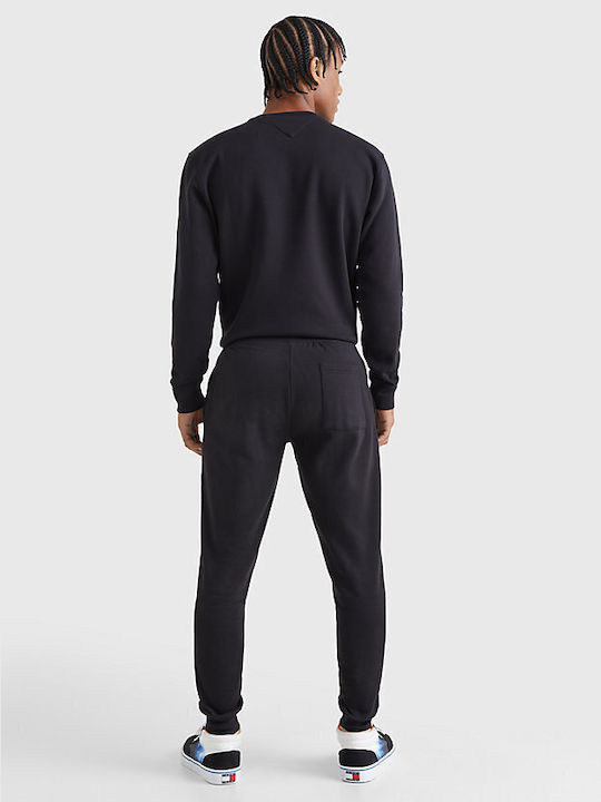 Tommy Hilfiger Men's Sweatpants with Rubber Black