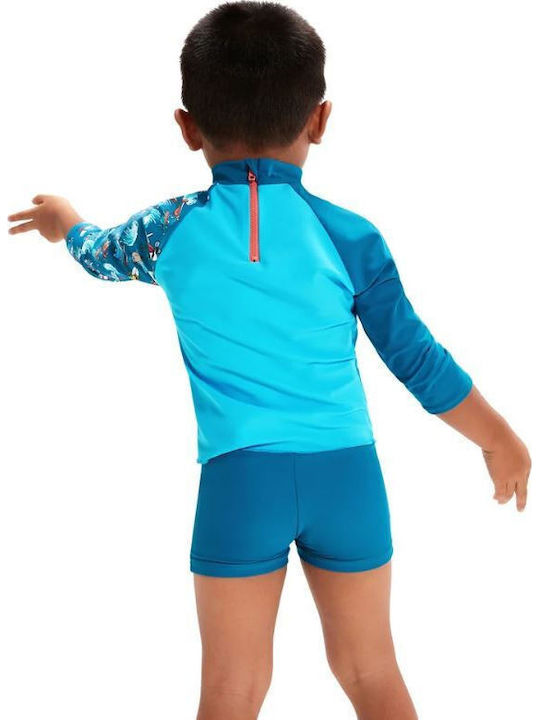 Speedo Kids Swimwear Long Sleeve Shirt Turquoise