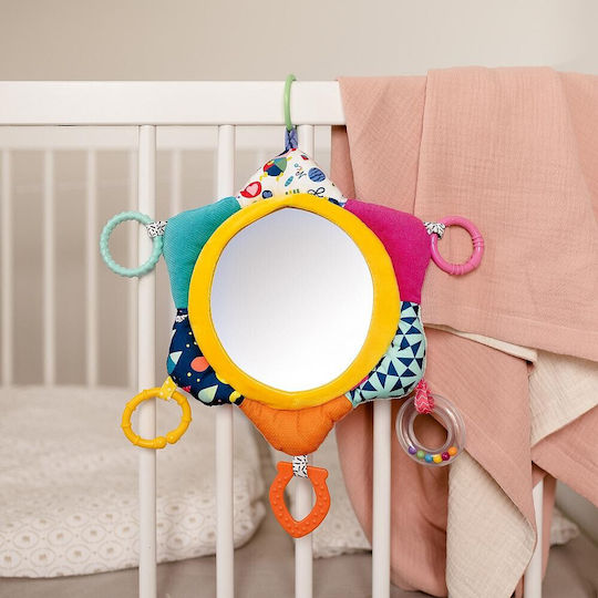 Alouette Pendant Toy for Car with Teether and Mirror Sun for 0++ Months