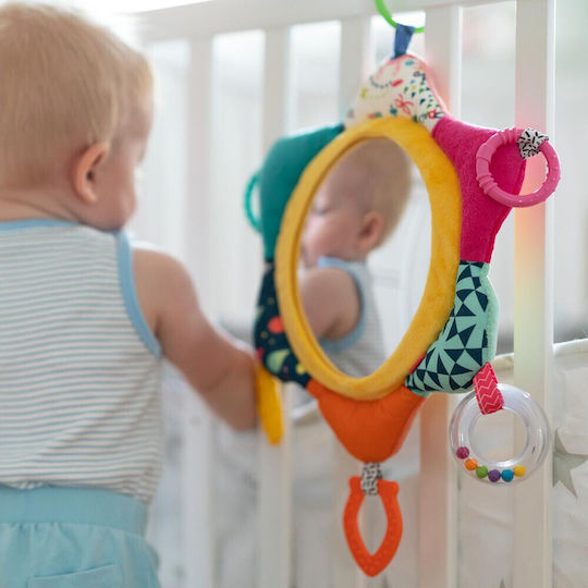 Alouette Pendant Toy for Car with Teether and Mirror Sun for 0++ Months