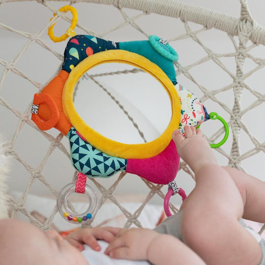 Alouette Pendant Toy for Car with Teether and Mirror Sun for 0++ Months