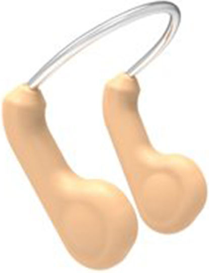 Speedo Competition Swimming Nose Clip Beige