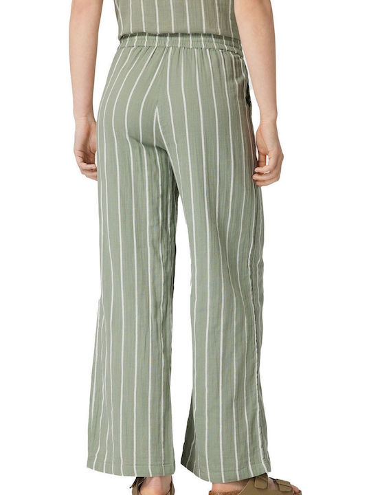Only 15293508 Damen Stoff Hose Wide Khaki