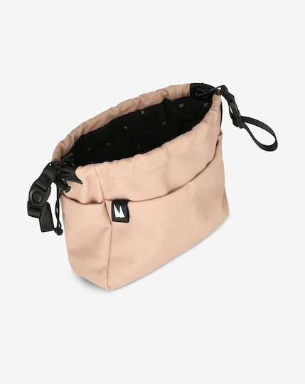 Minene Wickeltasche-Wickeltasche Schulter/Hand Hailey Rosa 29x11x26cm.