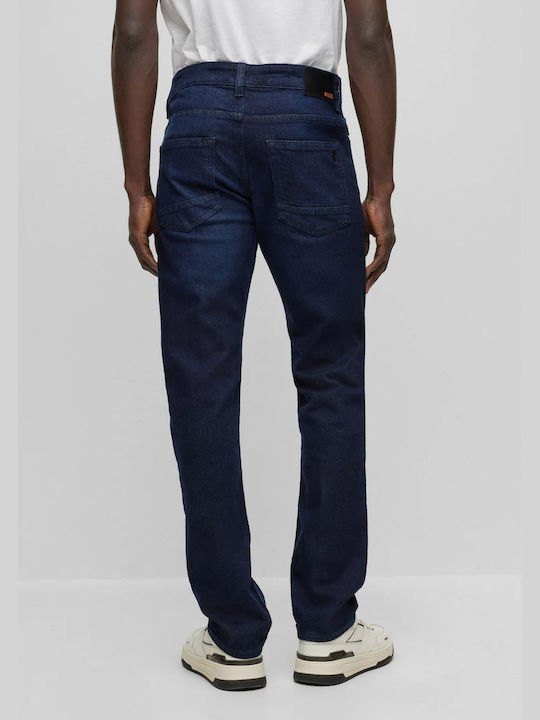 Hugo Boss Delaware Pantaloni de Bărbați din Jean Albastru marin