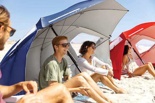 Sport Brella Sport-Brella Premiere Ομπρέλα Θαλάσσης Διαμέτρου 2.43m Μπλε