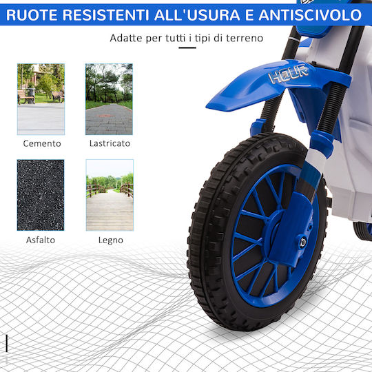 Παιδική Μηχανή Cross Ηλεκτροκίνητη 12 Volt Μπλε για 3+ ετών